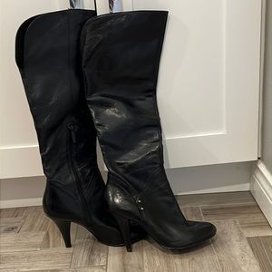 SZ 8 Black Nine West Leather